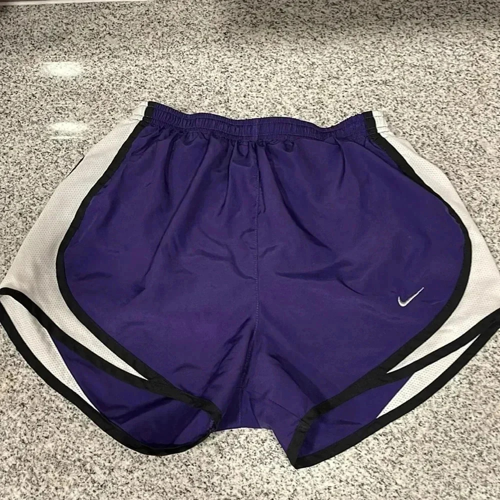 Nike shorts size XS purple, white and black